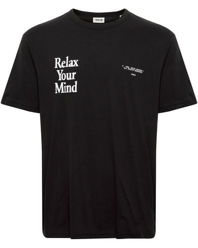 Solid T-Shirt 21107874 Relaxed Fit - Schwarz