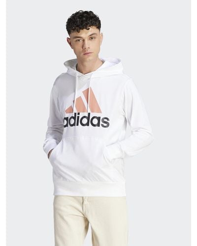 adidas Sweatshirt Essentials Logo Ij8573 Weiß Regular Fit