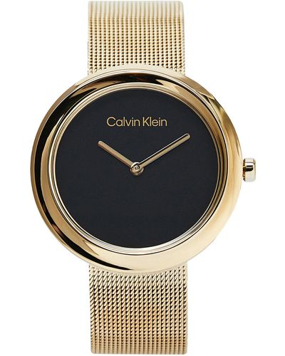 Calvin Klein Uhr Twisted Bezel 25200012 - Grau