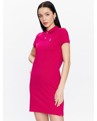 Polo Ralph Lauren Kleid Für Den Alltag 211799490011 Regular Fit - Pink