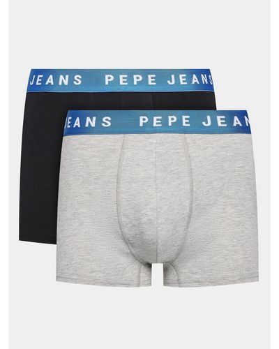 Pepe Jeans 2Er-Set Boxershorts Logo Tk Lr 2P Pmu10963 - Blau
