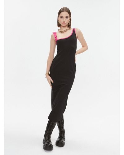 Versace Kleid Für Den Alltag 75Hao976 Slim Fit - Schwarz