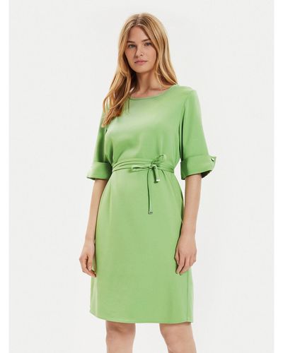 BOSS Kleid Für Den Alltag Drimie1 50519434 Grün Regular Fit