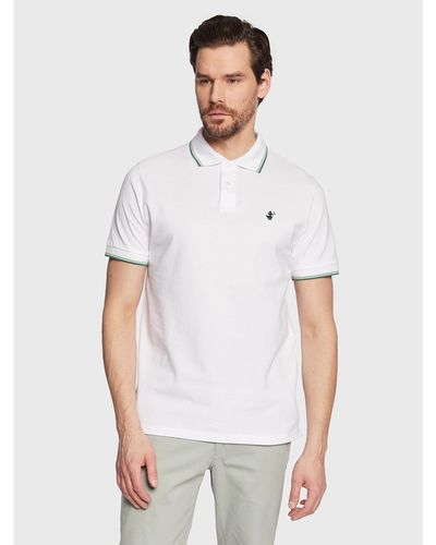Save The Duck Polohemd Dr0136M Bate16 Weiß Regular Fit