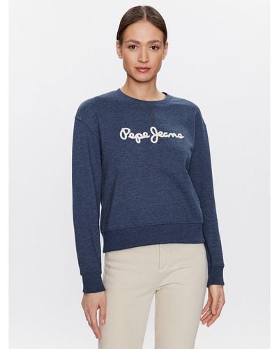 Pepe Jeans Sweatshirt Nanettes Pl581347 Regular Fit - Blau