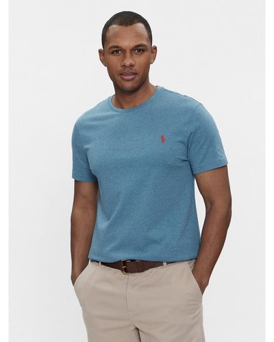 Polo Ralph Lauren T-Shirt 710671438367 Custom Slim Fit - Blau
