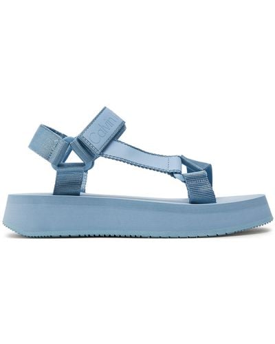 Calvin Klein Sandalen Sandal Velcro Webbing Dc Yw0Yw01353 - Blau