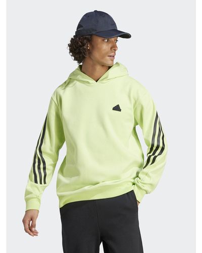 adidas Sweatshirt Future Icons 3-Stripes Hoodie Ij8866 Grün Regular Fit