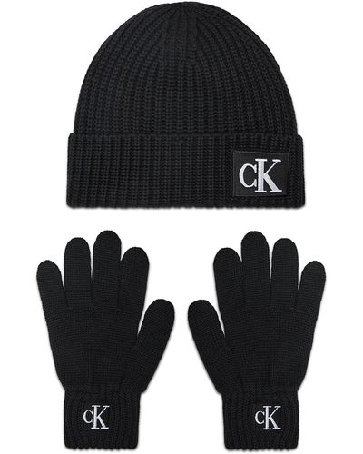 Calvin Klein Set Mütze Und Handschuhe Iu0Iu00394 - Schwarz
