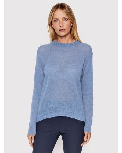 Max Mara Pullover Pece 33661126 Relaxed Fit - Blau