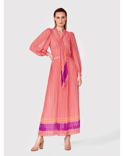 Simplee Kleid Für Den Alltag Sud040 Regular Fit - Pink
