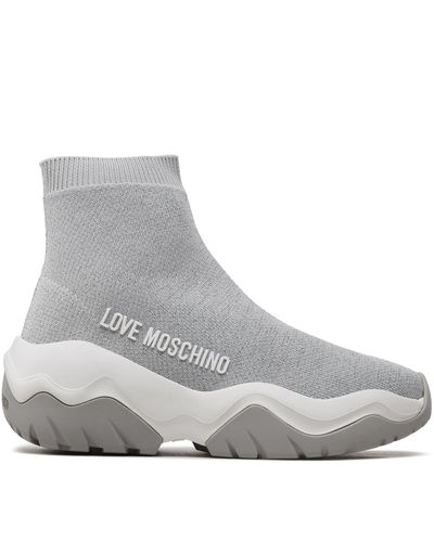 Love Moschino Sneakers ja15574g1gizs902 argento - Grau