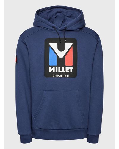 Millet Sweatshirt Heritage Sweat Hoodie M Miv9856 Regular Fit - Blau