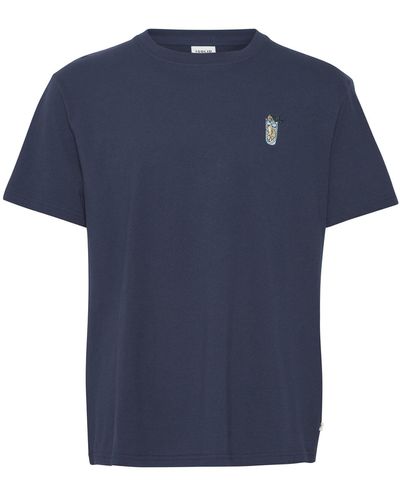 Solid T-Shirt 21107947 Regular Fit - Blau