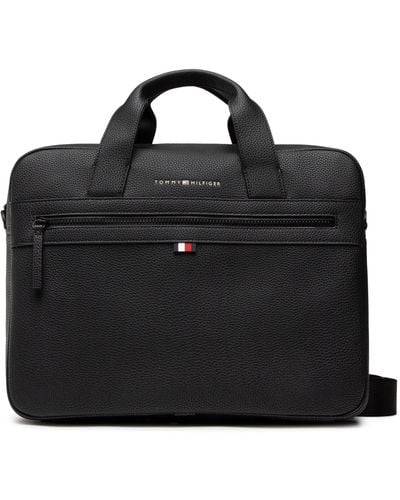 Tommy Hilfiger Laptoptasche Essential Pu Computer Bag Am0Am09507 - Schwarz