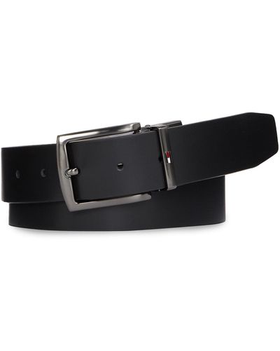 Tommy Hilfiger Herrengürtel Denton Reversible Leather Belt Am0Am11224 - Schwarz