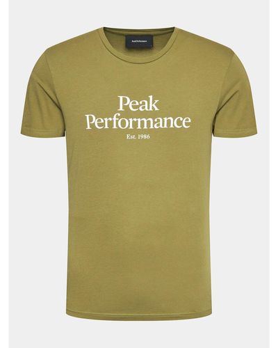 Peak Performance T-Shirt Original G77692390 Grün Slim Fit