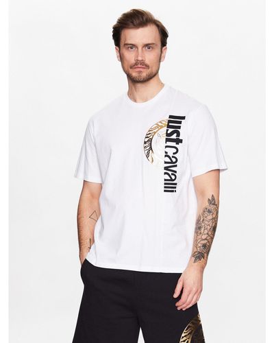 Just Cavalli T-Shirt 74Obhf05 Weiß Regular Fit