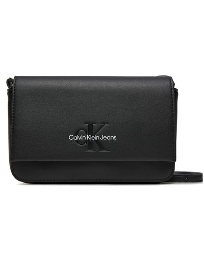 Calvin Klein Handtasche Sculpted Ew Flap K60K612375 - Schwarz