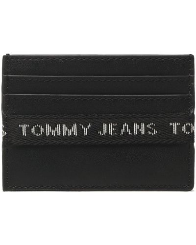 Tommy Hilfiger Kreditkartenetui Tjm Essential Leather Cc Holder Am0Am11219 - Schwarz