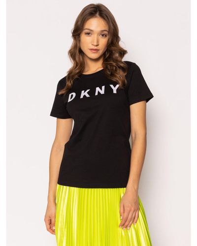 DKNY T-Shirt W3276Cna Regular Fit - Schwarz