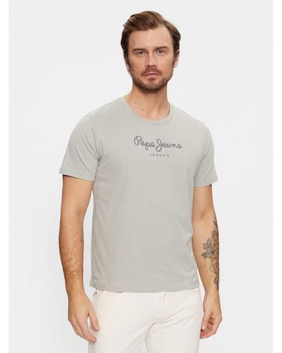 Pepe Jeans T-Shirt Pm508208 Grün Regular Fit - Weiß