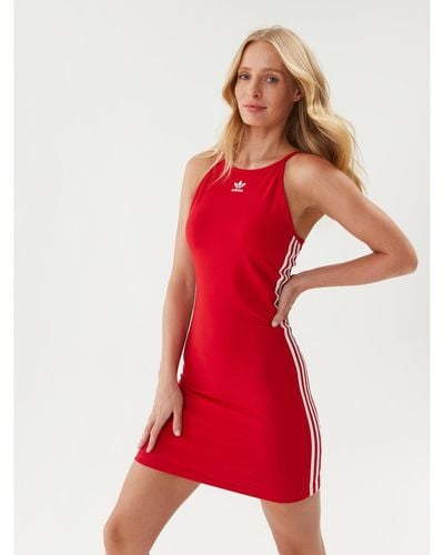 adidas Kleid Für Den Alltag Adicolor Classics Tight Summer Dress Ib7402 Slim Fit - Rot