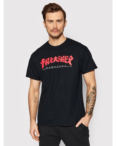 Thrasher T-Shirt Godzilla Regular Fit - Schwarz