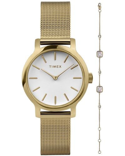 Timex Uhr Und Armband Set Transcend Twg063900 - Mettallic