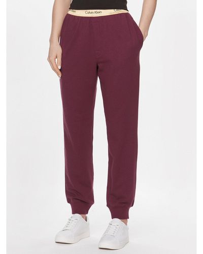 Calvin Klein Pyjamahose 000Qs7045E Regular Fit - Rot