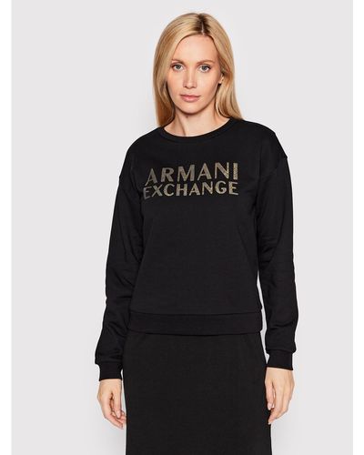 Armani Exchange Sweatshirt 6Lym66 Yjbsz 1200 Regular Fit - Schwarz