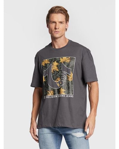 True Religion T-Shirt 106299 Regular Fit - Grau