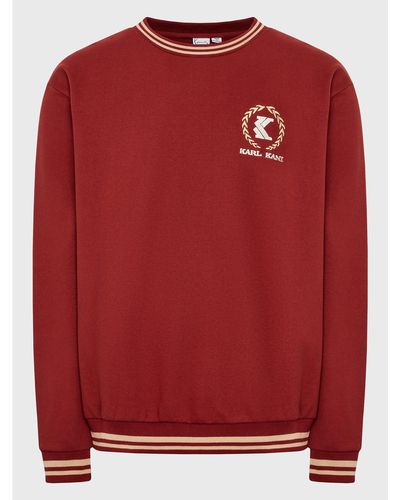 Karlkani Sweatshirt Retro Emblem College I-6020909 Regular Fit - Rot