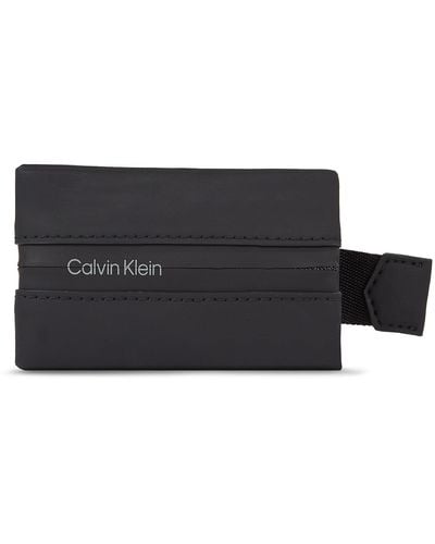 Calvin Klein Kreditkartenetui Rubberized Slide Ccholder K50K510923 - Schwarz
