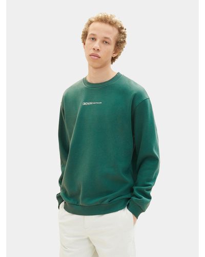 Tom Tailor Sweatshirt 1038751 Grün Regular Fit