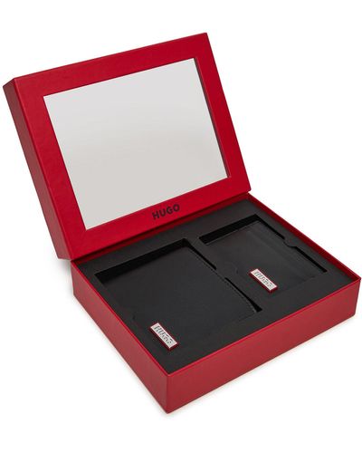 HUGO Geldbörse Und Kartenetui Set Gbhm 8 Cc Card Case 50516995 - Rot