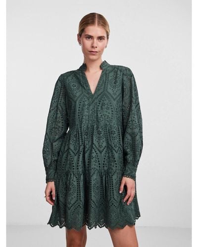 Y.A.S Kleid Für Den Alltag 26027162 Grün Regular Fit