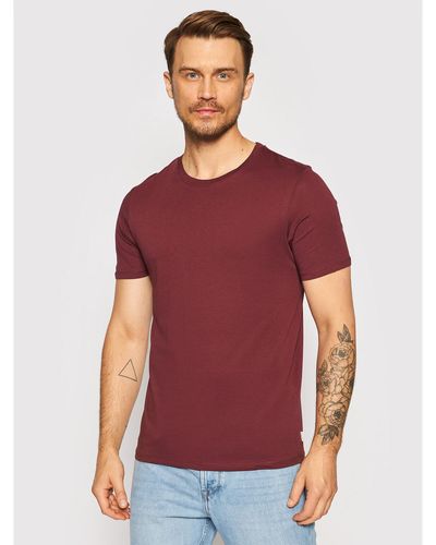Jack & Jones T-Shirt Organic Basic 12156101 Slim Fit - Rot