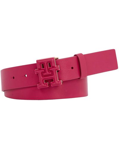 Tommy Hilfiger Damengürtel Th Logo Lux 3.5 Aw0Aw15098 - Pink