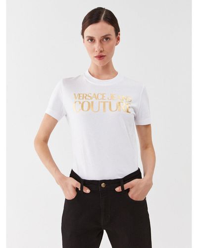Versace T-Shirt 75Haht01 Weiß Regular Fit