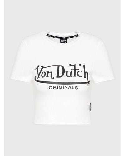 Von Dutch T-Shirt Arta 6 230 050 Weiß Regular Fit