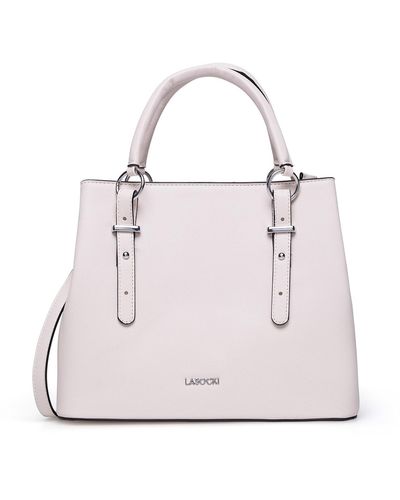 LASOCKI Handtasche Mls-E-070-05 Weiß - Pink