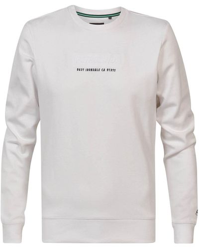 Petrol Industries Sweatshirt-1030-Swr331 Weiß Regular Fit