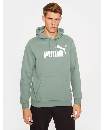 PUMA Sweatshirt Ess Big Logo 586687 Grün Regular Fit