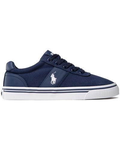 Polo Ralph Lauren Sneakers Aus Stoff Hanford A85 Y2139 C0225 A413B 816176919899 - Blau
