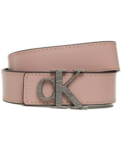 Calvin Klein Damengürtel Mono Hardware Leather Belt 30Mm K60K610364 Tqu - Braun