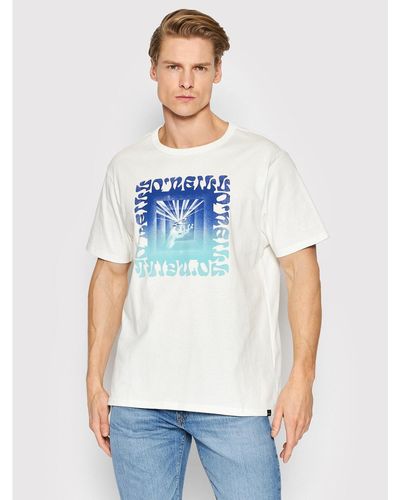O'neill Sportswear T-Shirt Realm 2850008 Weiß Regular Fit - Blau