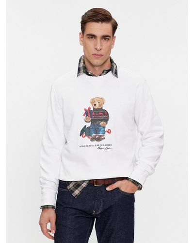 Polo Ralph Lauren Sweatshirt 710853308028 Weiß Regular Fit