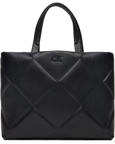 Calvin Klein Handtasche quilt k60k611893 ck black beh - Schwarz