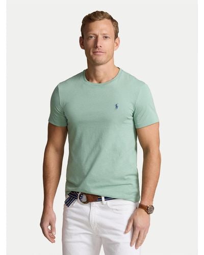 Polo Ralph Lauren T-Shirt 710671438375 Grün Custom Slim Fit